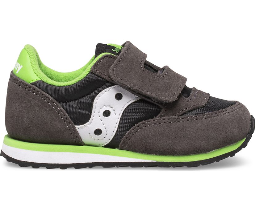 Tenis Saucony Baby Jazz Hook & Loop Niños Grises Negros Verdes | México 701NWYB